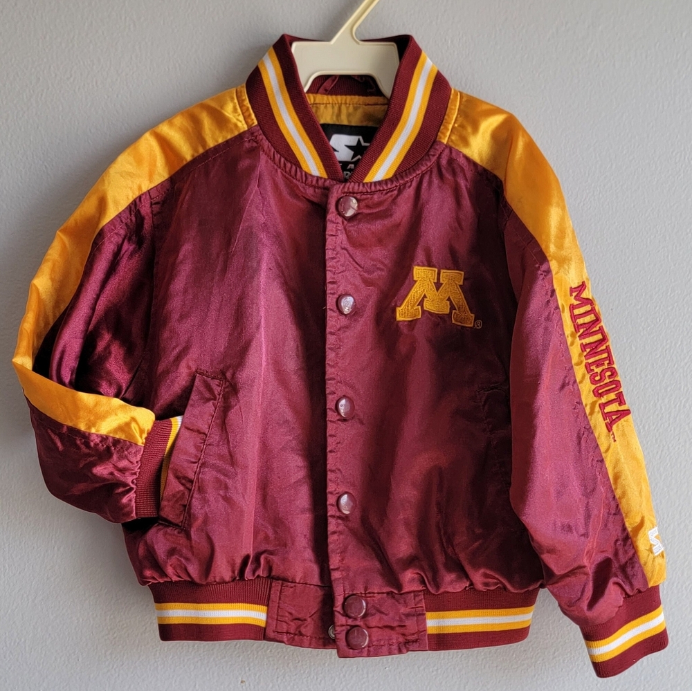 Vintage Boys Minnesota Golden Gophers Starter Jacket Size 3T